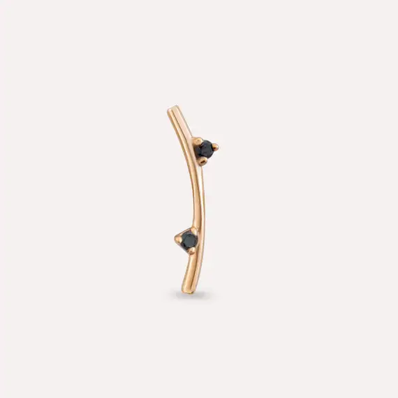 Koza Black Diamond Rose Gold Piercing - 3