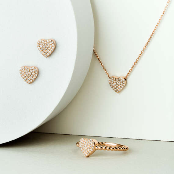 Love 0.15 CT Diamond Rose Gold Necklace - 3