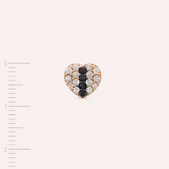 Love 0.23 CT Black Diamond Rose Gold Single Earring - 6