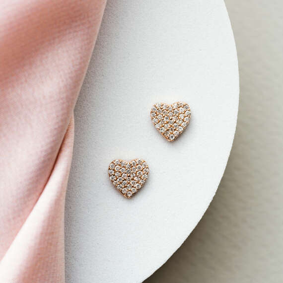 Love 0.30 CT Diamond Rose Gold Earring - 1