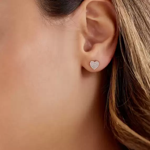 Love 0.30 CT Diamond Rose Gold Earring - 4