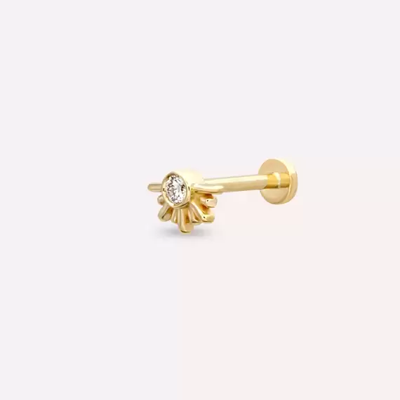 Lumos Diamond Yellow Gold Piercing - 1