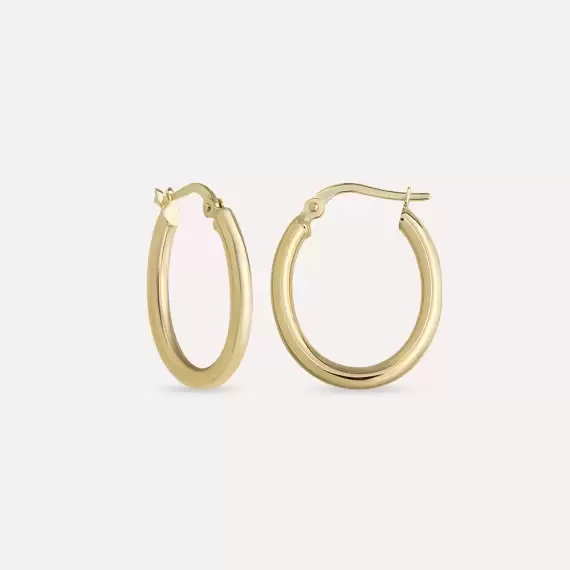 Lupe Jr. Yellow Gold Hoop Earring - 3