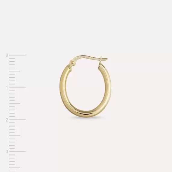 Lupe Jr. Yellow Gold Hoop Earring - 4