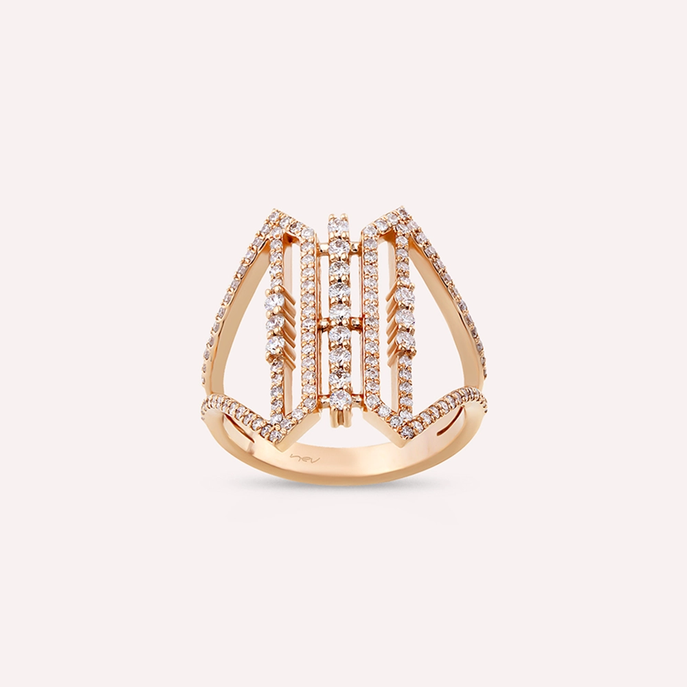 Madelyn 0.69 CT Diamond Rose Gold Ring - 1