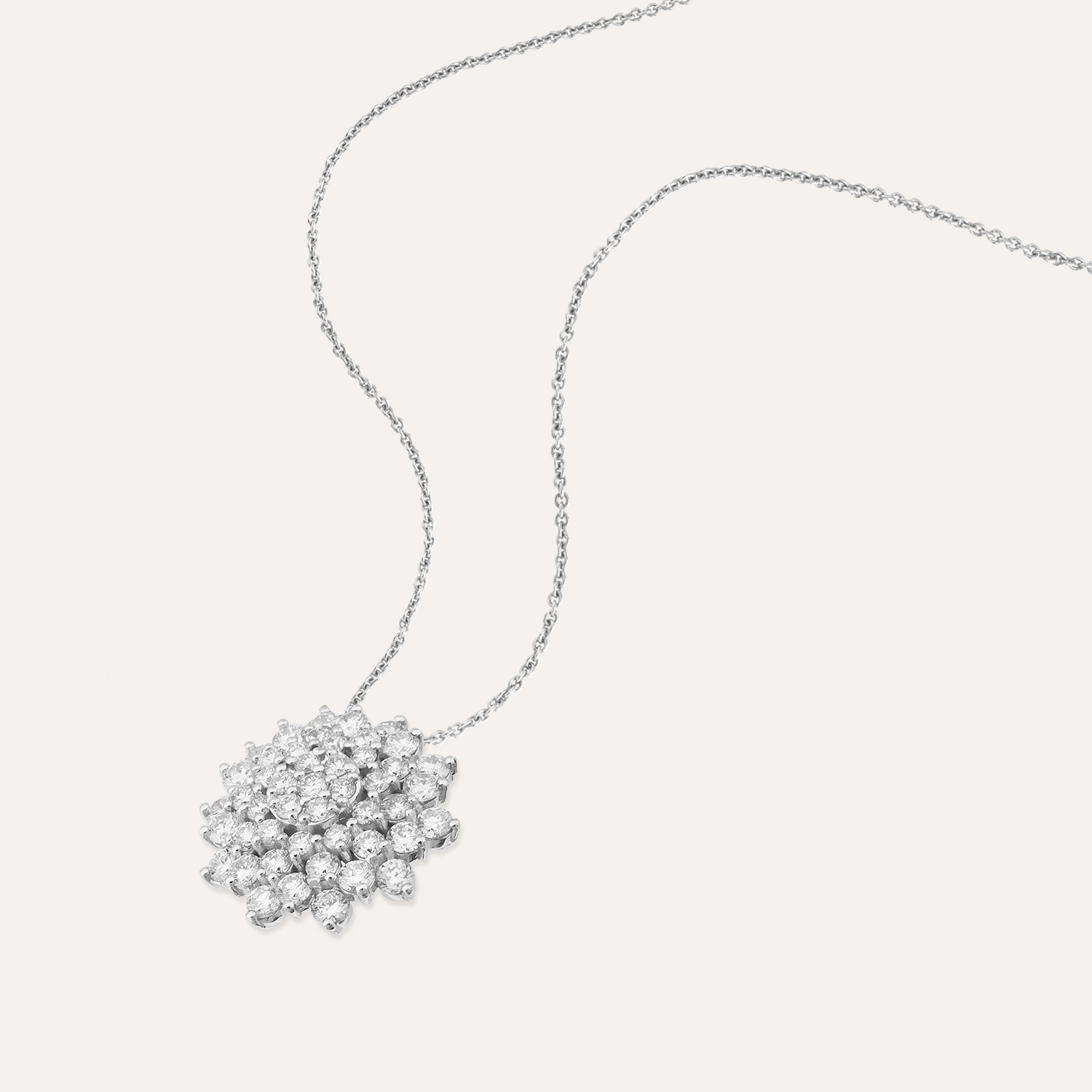Maia 1.28 CT Pırlanta Taşlı Beyaz Altın Kolye - 3