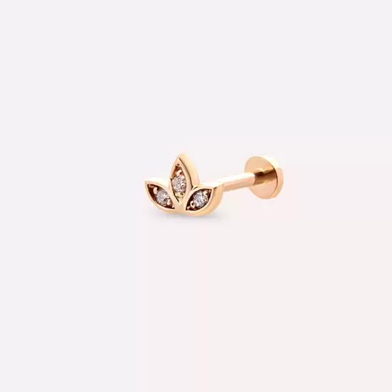 Mini Lotus Diamond Rose Gold Piercing - 1