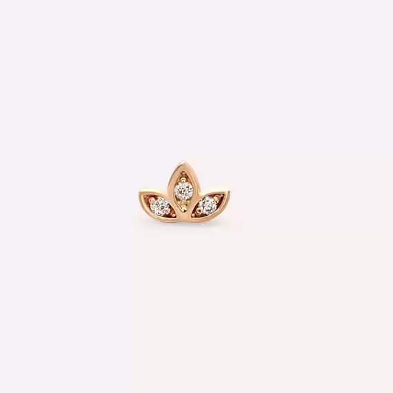 Mini Lotus Diamond Rose Gold Piercing - 5