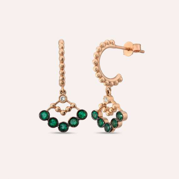Molecule 0.46 CT Emerald and Diamond Earring - 1