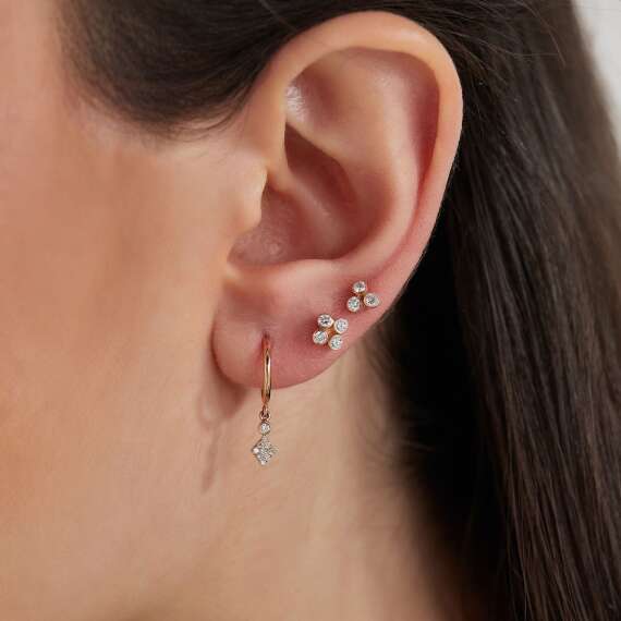 Myth Diamond Rose Gold Earring - 2