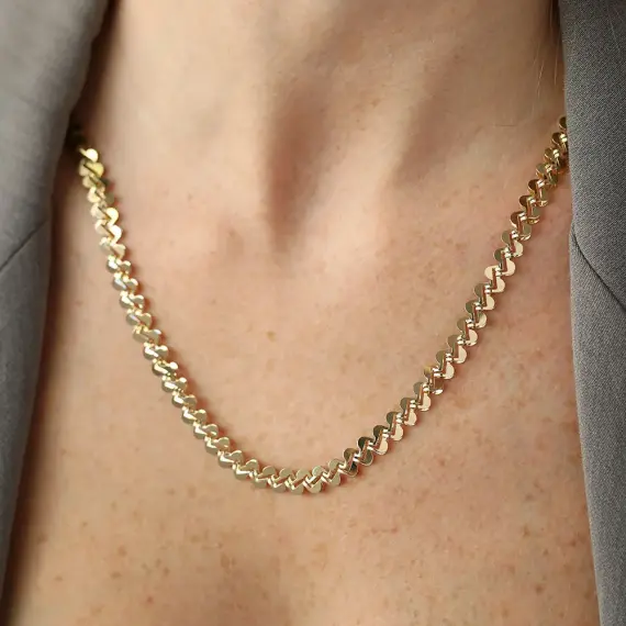 Nadra Yellow Gold Necklace - 2