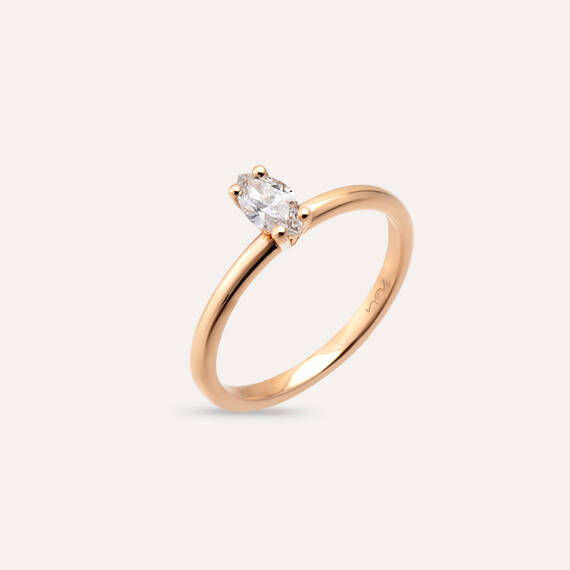 Olivia 0.34 CT Marquise Cut Diamond Solitaire Ring - 1