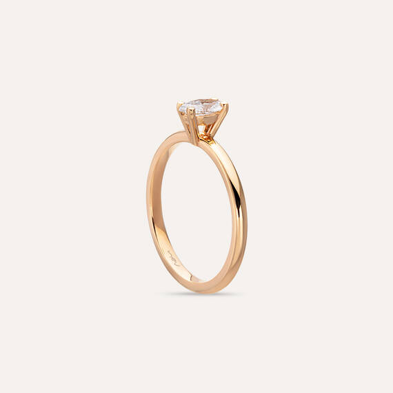 Olivia 0.34 CT Marquise Cut Diamond Solitaire Ring - 4