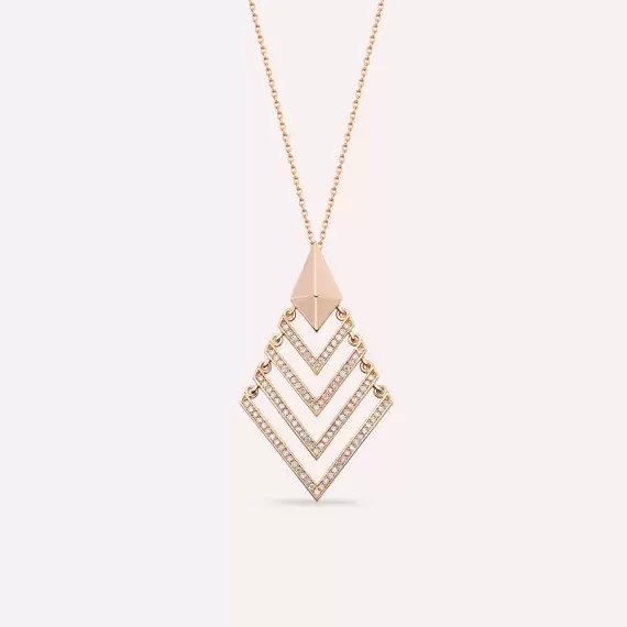 Phantom 0.52 CT Diamond Rose Gold Necklace - 1