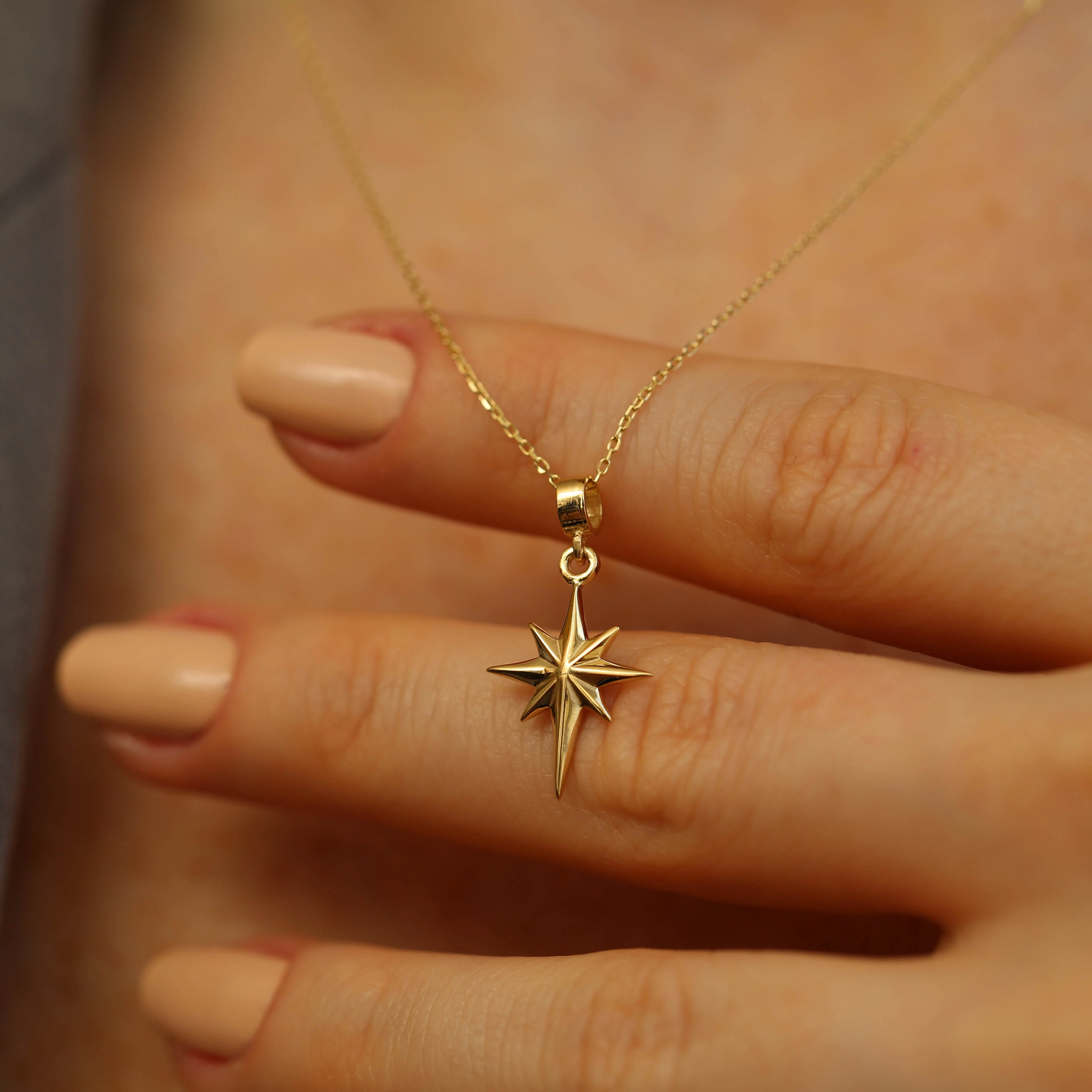 Pole Star Yellow Gold Necklace - 1