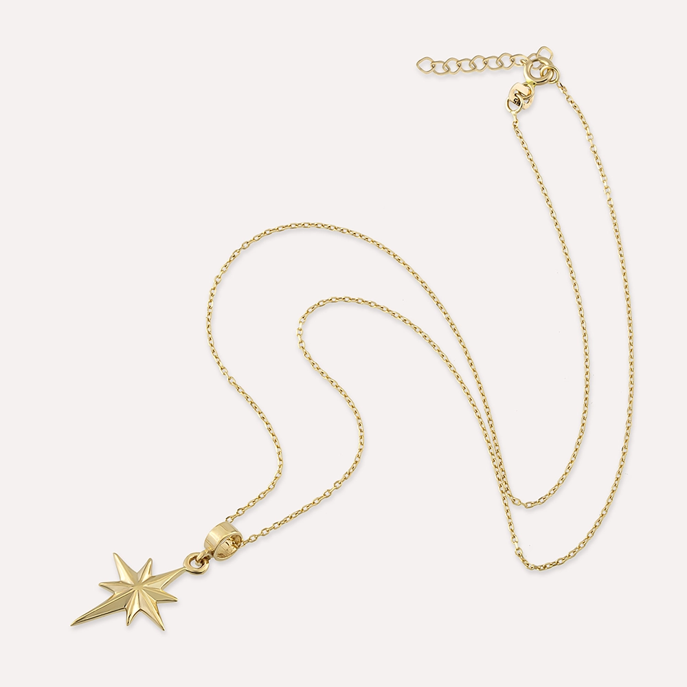 Pole Star Yellow Gold Necklace - 3