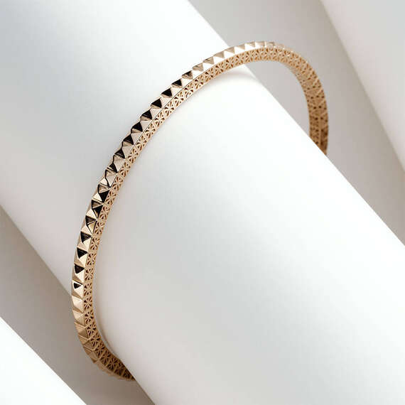 Pyramid Rose Gold Bracelet - 4