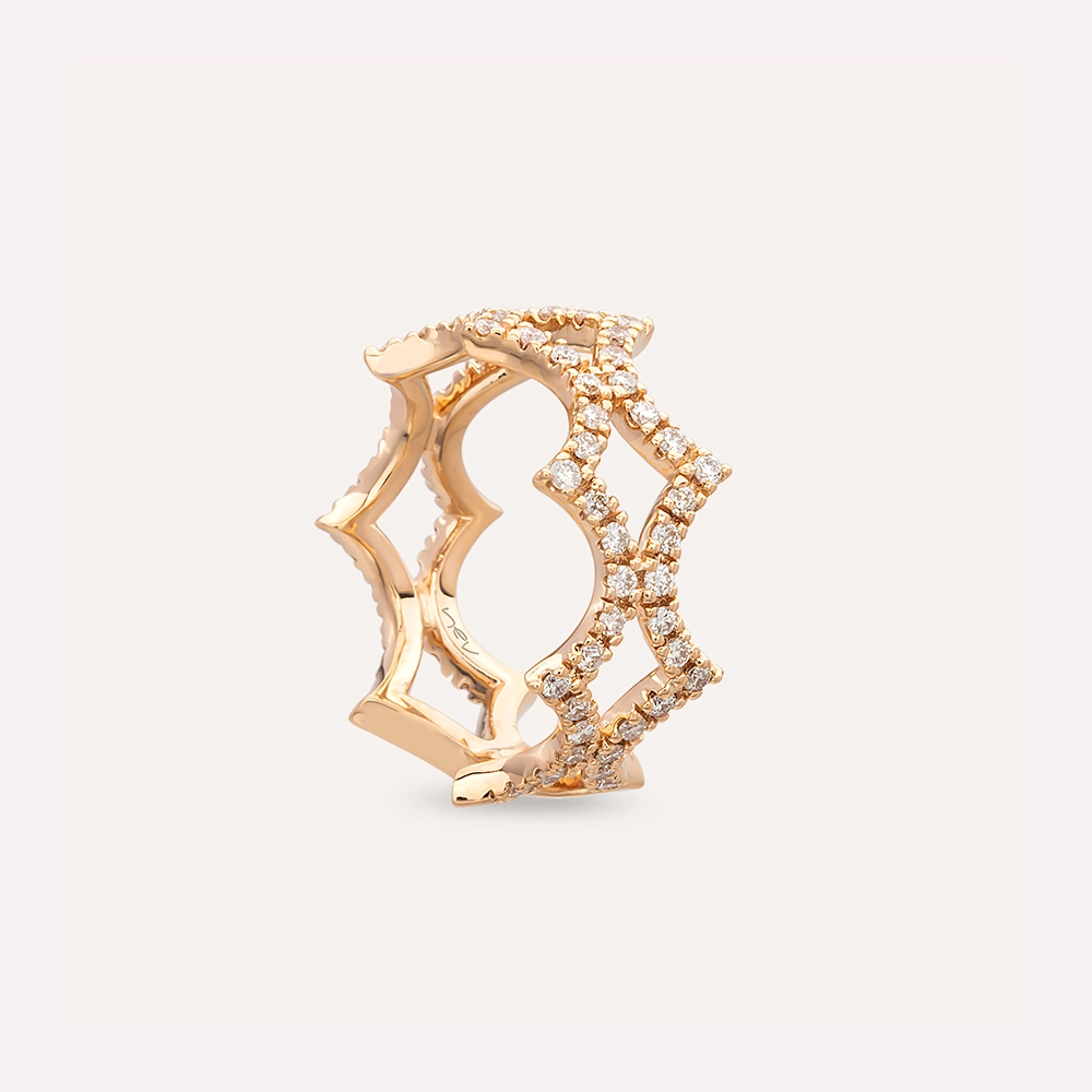 Reflect 0.73 CT Diamond Rose Gold Ring - 6