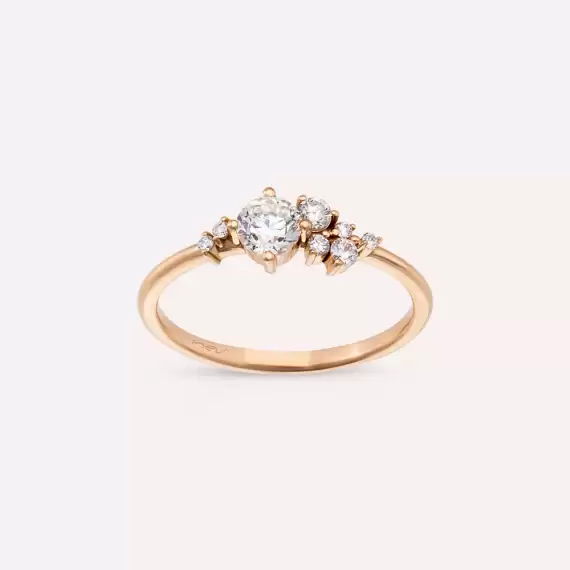 Rena 0.49 CT Diamond Rose Gold Ring - 2