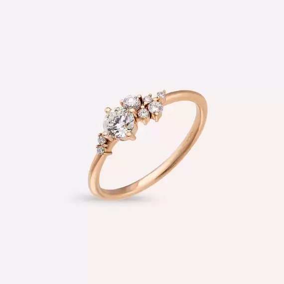 Rena 0.49 CT Diamond Rose Gold Ring - 3