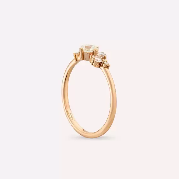 Rena 0.49 CT Diamond Rose Gold Ring - 6