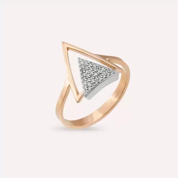 Rise 0.12 CT Diamond Rose Gold Ring - 5