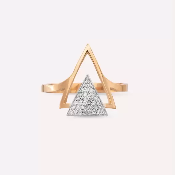 Rise 0.12 CT Diamond Rose Gold Ring - 6