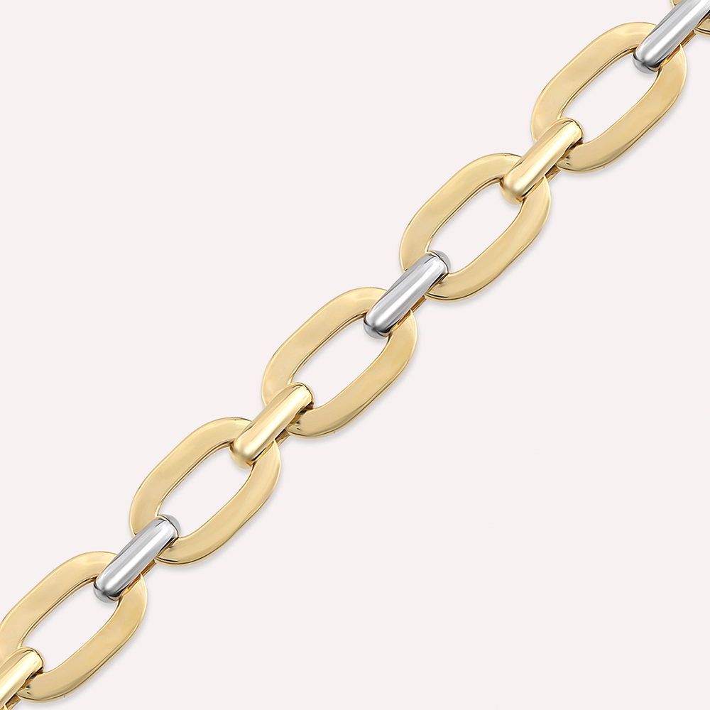 Rope Yellow Gold Chain Bracelet - 3