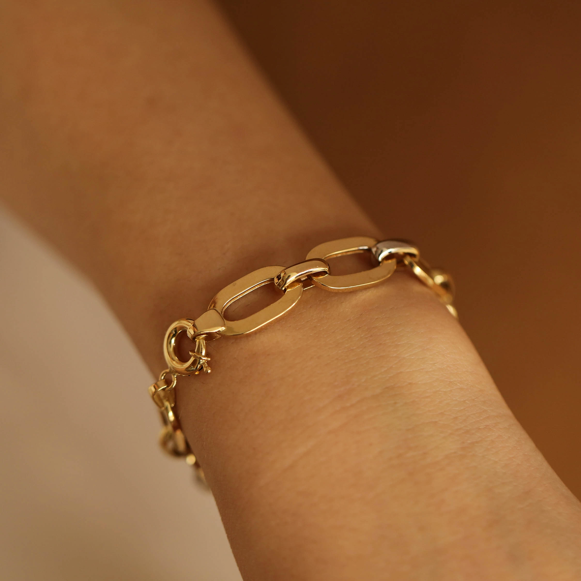 Rope Yellow Gold Chain Bracelet - 4