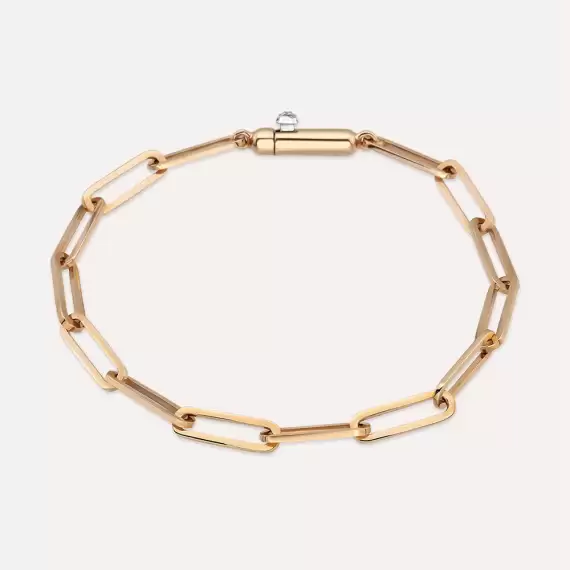 Rose Gold Chain Bracelet - 1