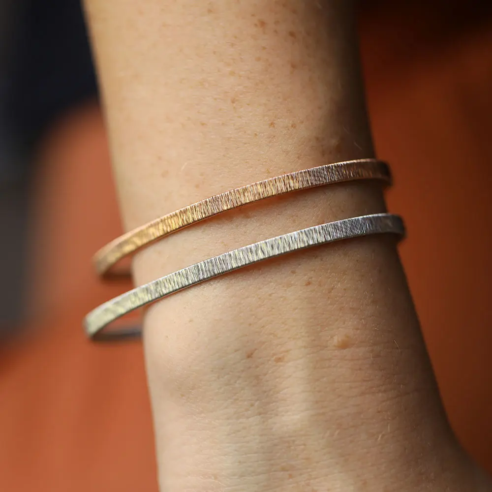 Rose Gold Italian Stud Bracelet - 3