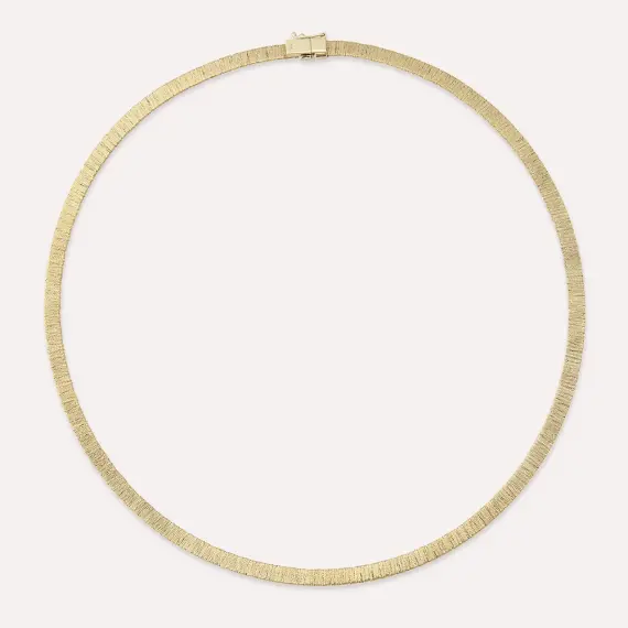 Rose Gold Italian Stud Necklace - 1