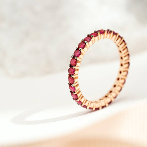 Ruby Eternity Ring - 1