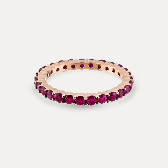 Ruby Eternity Ring - 6