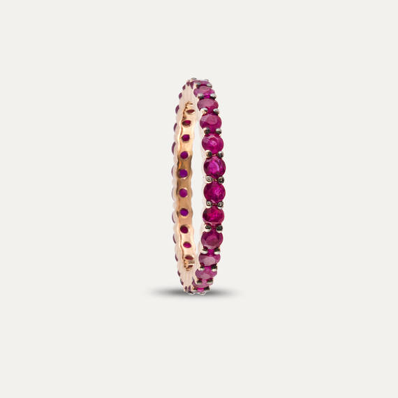 Ruby Eternity Ring - 5