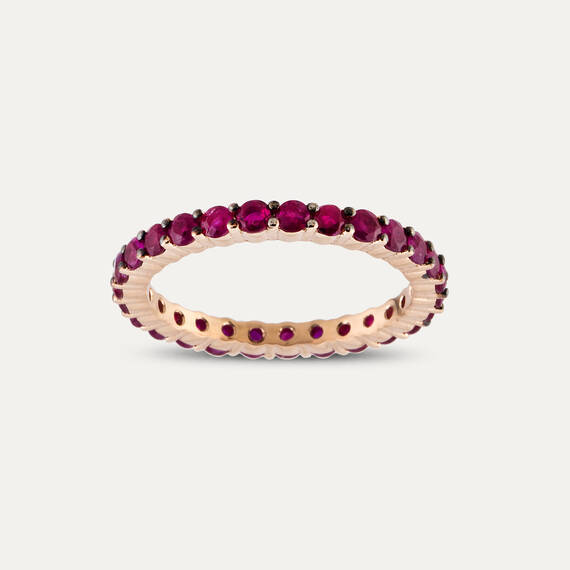 Ruby Eternity Ring - 4