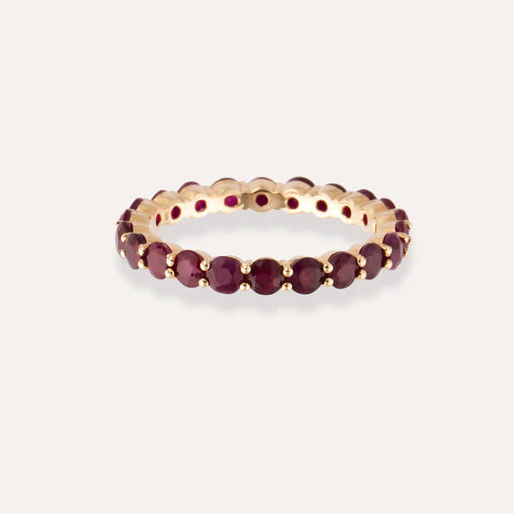 Ruby Eternity Ring - 6