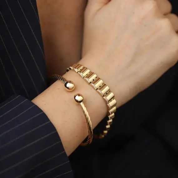 Spale Yellow Gold Bracelet - 2