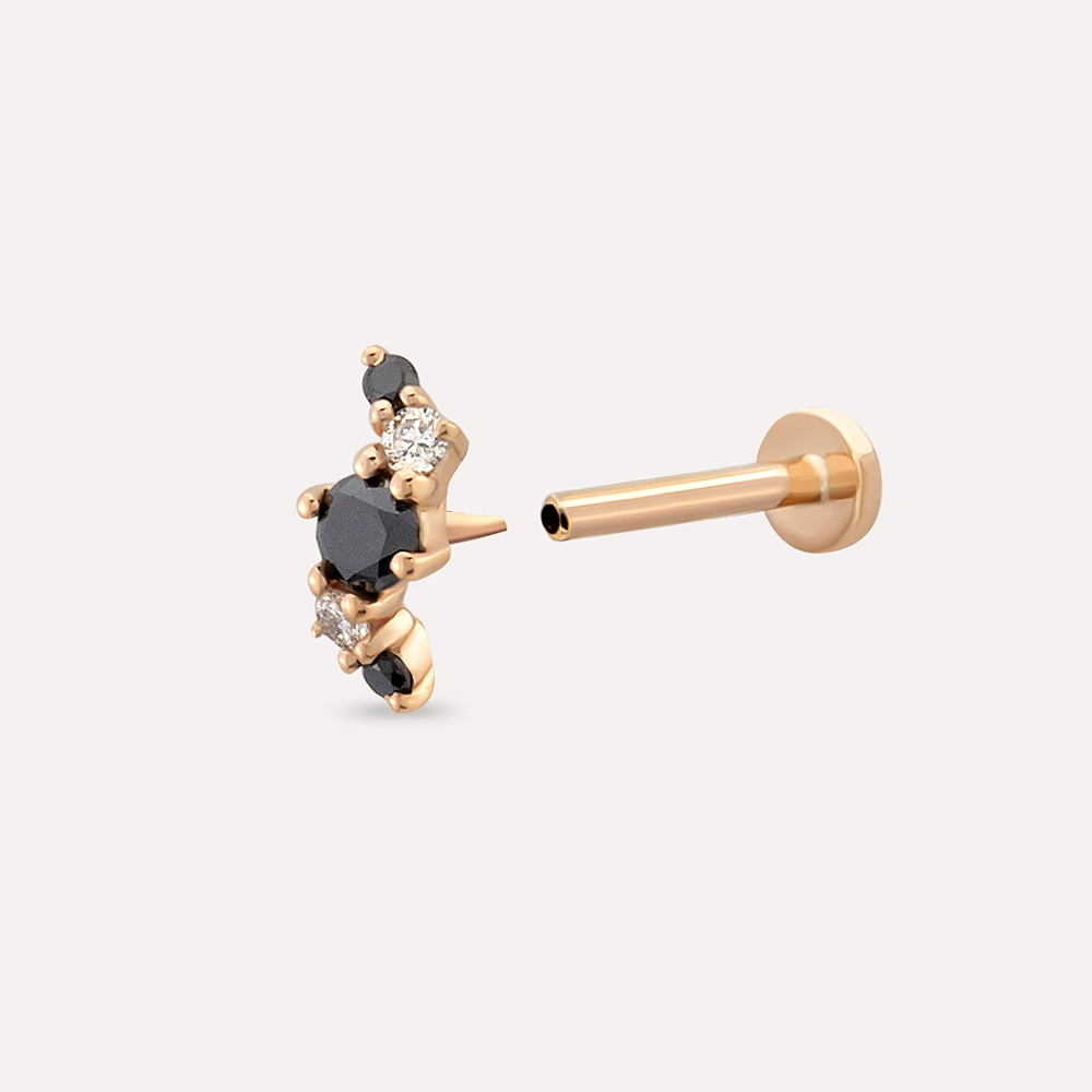 Spes Black Diamond Rose Gold Piercing - 3
