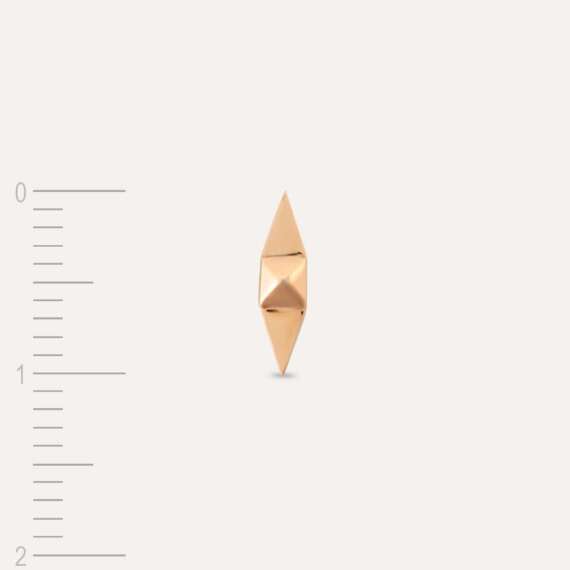 Spike Rose Gold Single Earring - 5