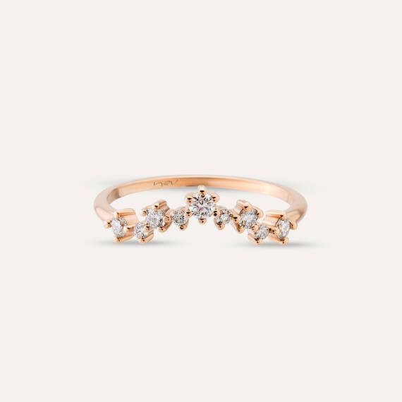 Stars 0.22 CT Diamond Ring - 4