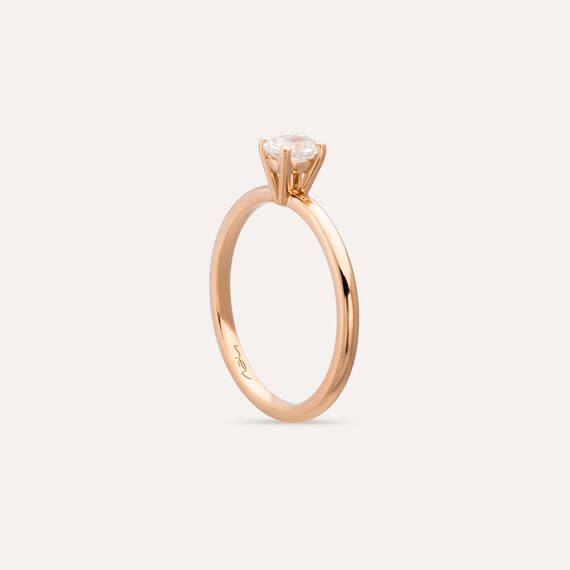 Theia 0.50 CT Oval Cut Diamond Solitaire Ring - 3