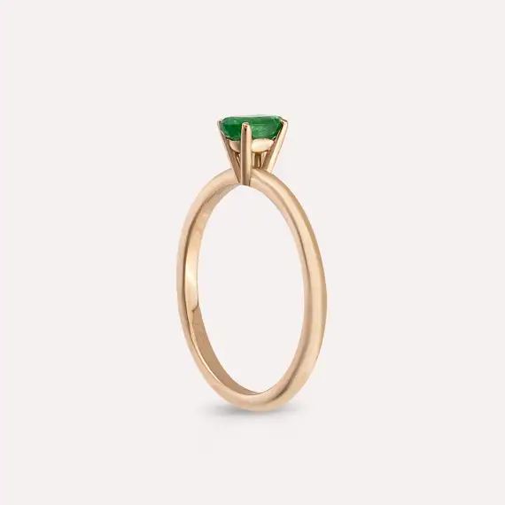 Theia 0.41 CT Emerald Rose Gold Ring - 6