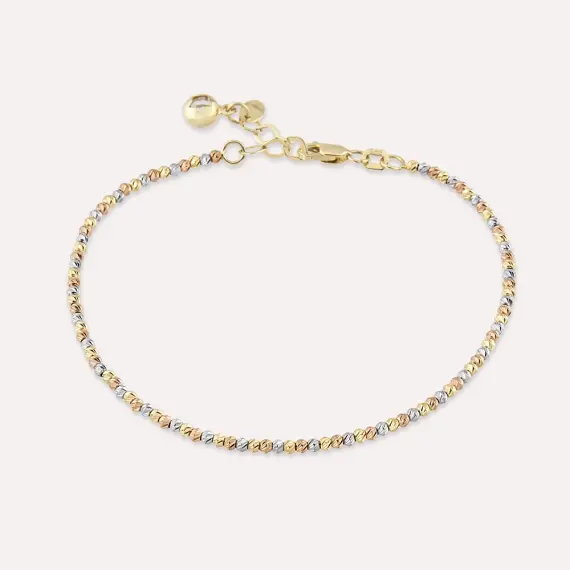 Three Color Dorica Gold Bracelet - 1