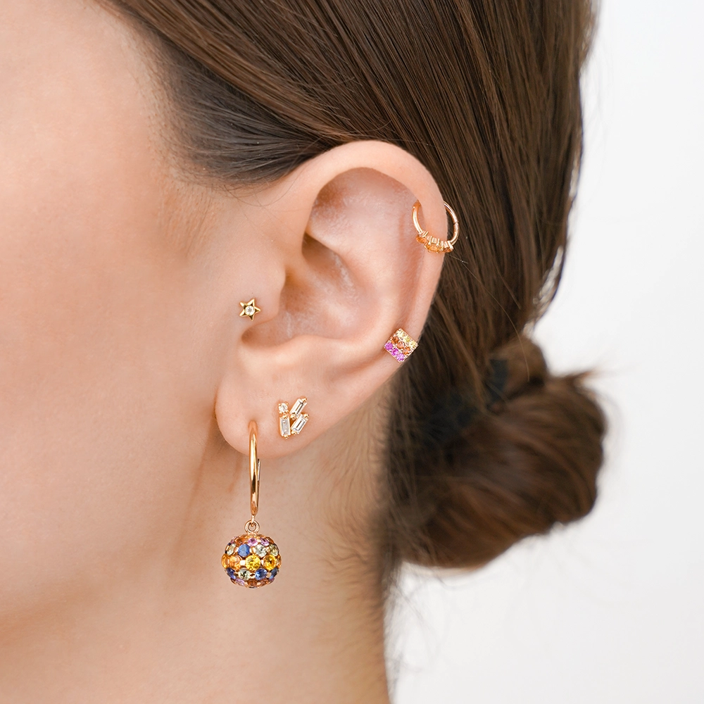 Twinkle Diamond Yellow Gold Piercing - 2