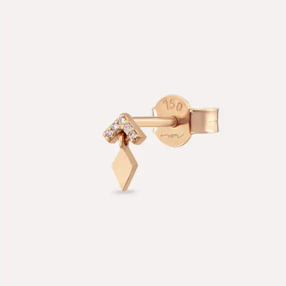 Vina Diamond Rose Gold Earring - 1