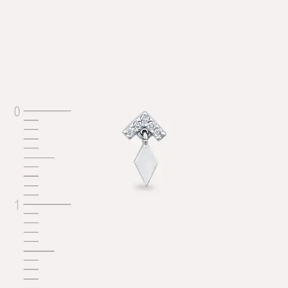 Vina Diamond White Gold Earring - 4