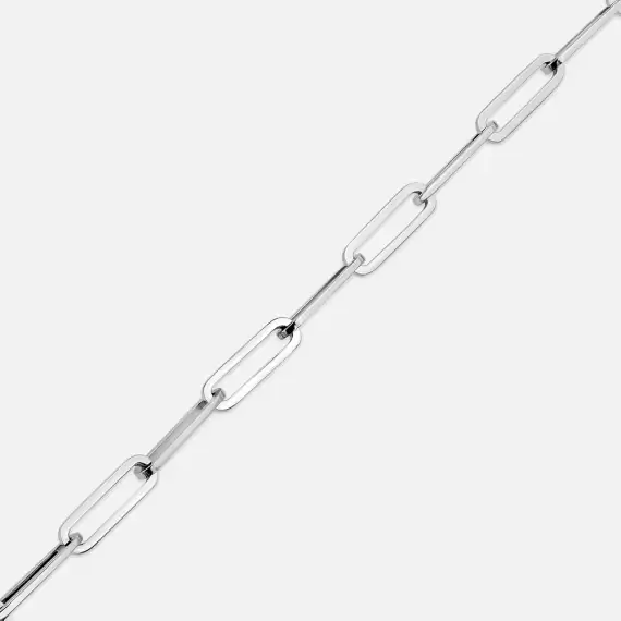 White Gold Chain Bracelet - 4