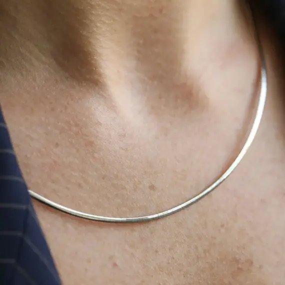 Yellow and White Gold Double-Sided Necklace - 2