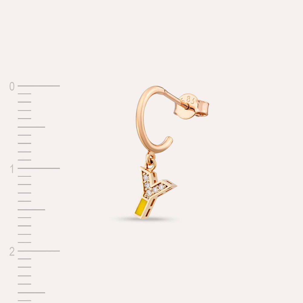 Letter dangle earrings sales